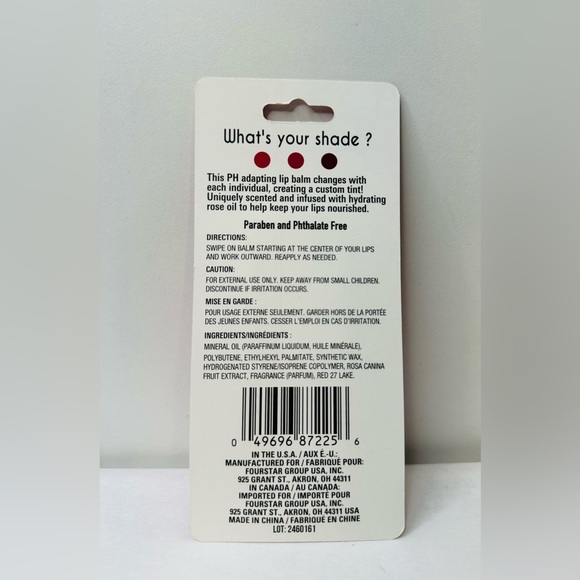 b. pure Color Changing Tinted Rose Oil Lip Balm Lip Stain PH Adapting Color - Picture 3 of 3